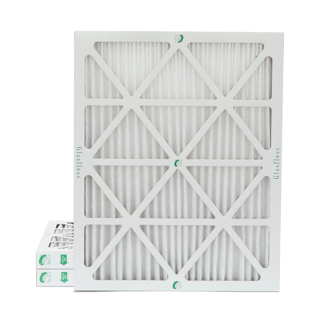 Pack 19-1/2 by 16x20x2 15-1/2 3 Size: Inch Actual Glasfloss. Pleated MERV 10 1-3/4 x Filters of x Air 2"