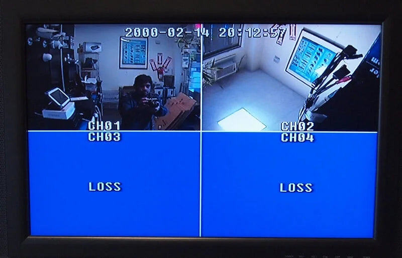 with Control (4 Remote Security CCTV Analog Camera Camera) adapter Real Channel Time Quad Processor / and Evertech Color 4 Splitter Port 2000mA