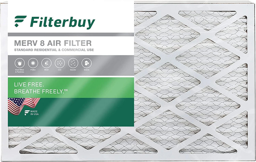 HVAC AC Filterbuy (1-Pack) 8 Filters Furnace Pleated Air MERV 10x36x1