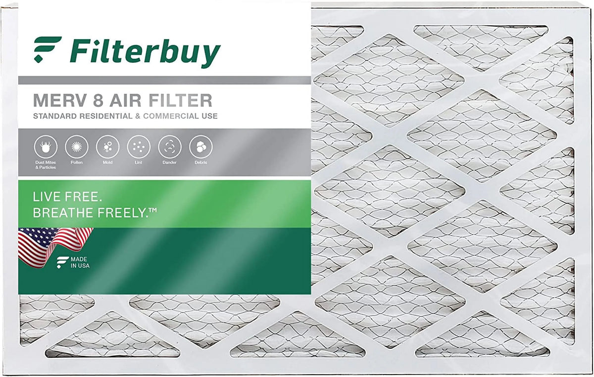 HVAC AC Filterbuy (1-Pack) 8 Filters Furnace Pleated Air MERV 10x36x1