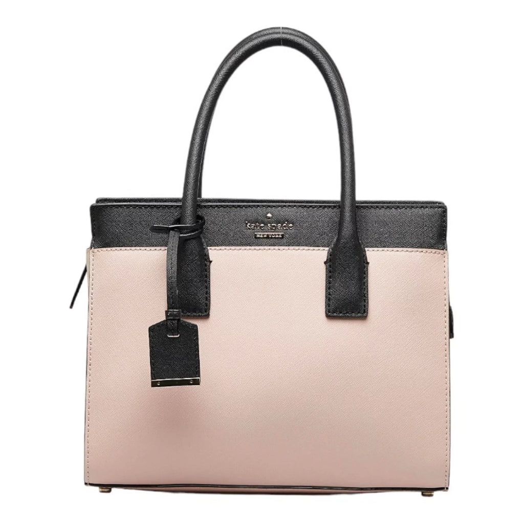 ladies Kate Spade CAMERON CANDACE PXRU5957 SMALL spade black handbag STREET (Good) leather pink Pre-Owned