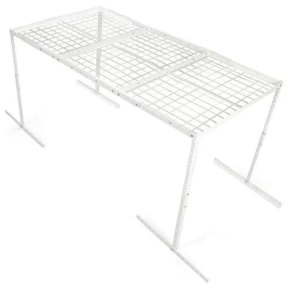 Organization 3X6 Storage Garage Overhead White Adjustable Mounted Racks Rack Shelf Garage Ceiling Storage Ceiling