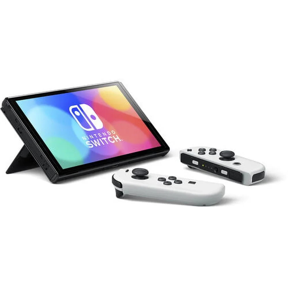 with Nintendo Game Switch 8 OLED Kart White Mario Deluxe