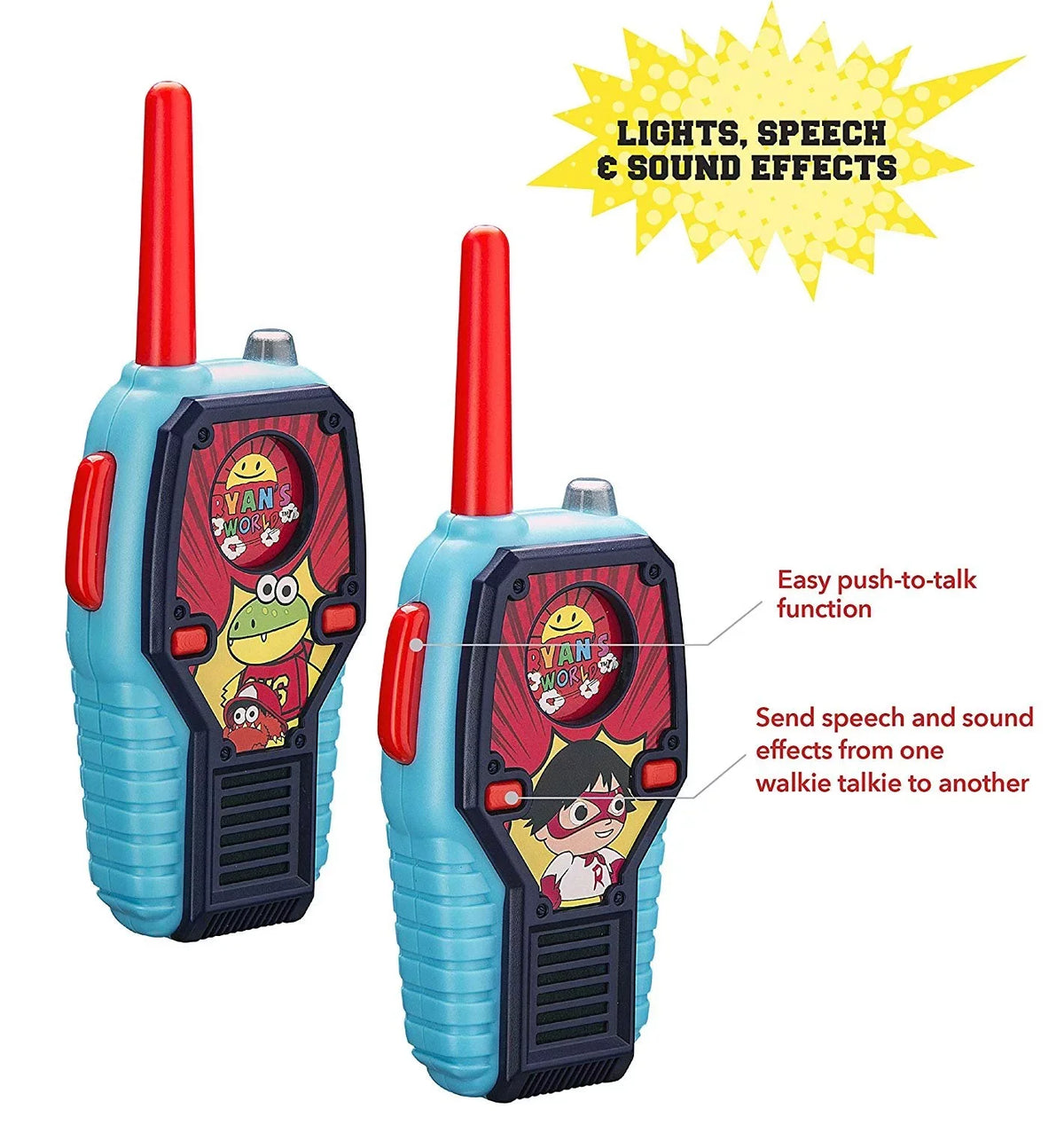 FRS Talkies for Sounds Kids World Walkie with Lights and Ryans