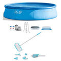 Intex Maintenance Inflatable Pump, Ladder Kit with 18'x48" & Pool Set Easy