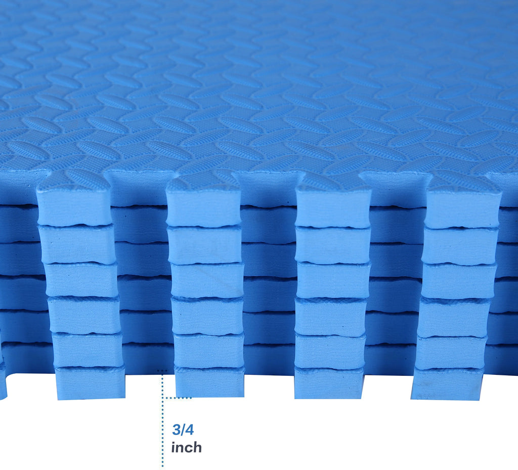 High Foam 3/4 In. Ft. Interlocking Mat, Tiles EVA Exercise 24 BalanceFrom Thick Puzzle Quality Sq.