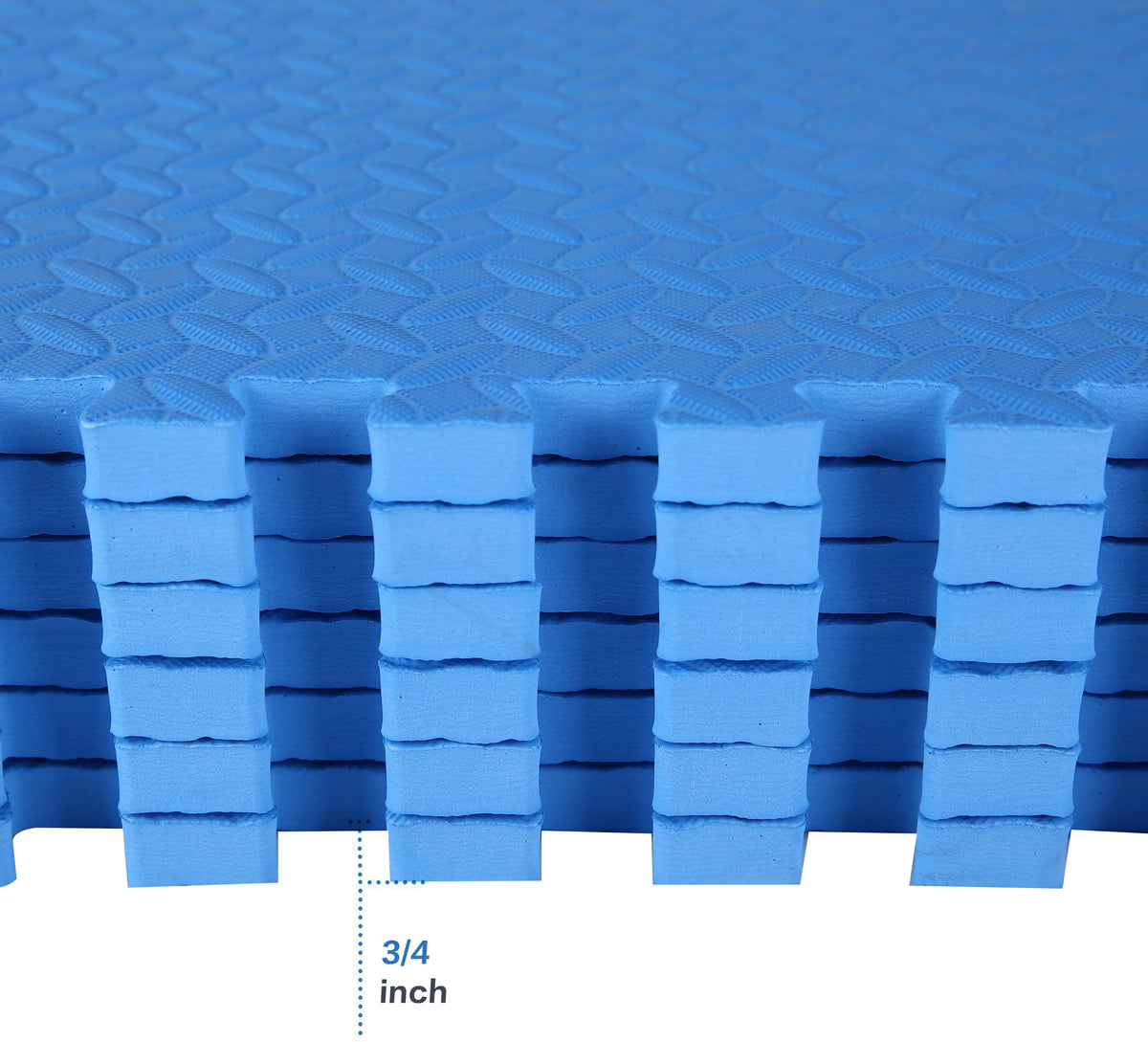 High Foam 3/4 In. Ft. Interlocking Mat, Tiles EVA Exercise 24 BalanceFrom Thick Puzzle Quality Sq.