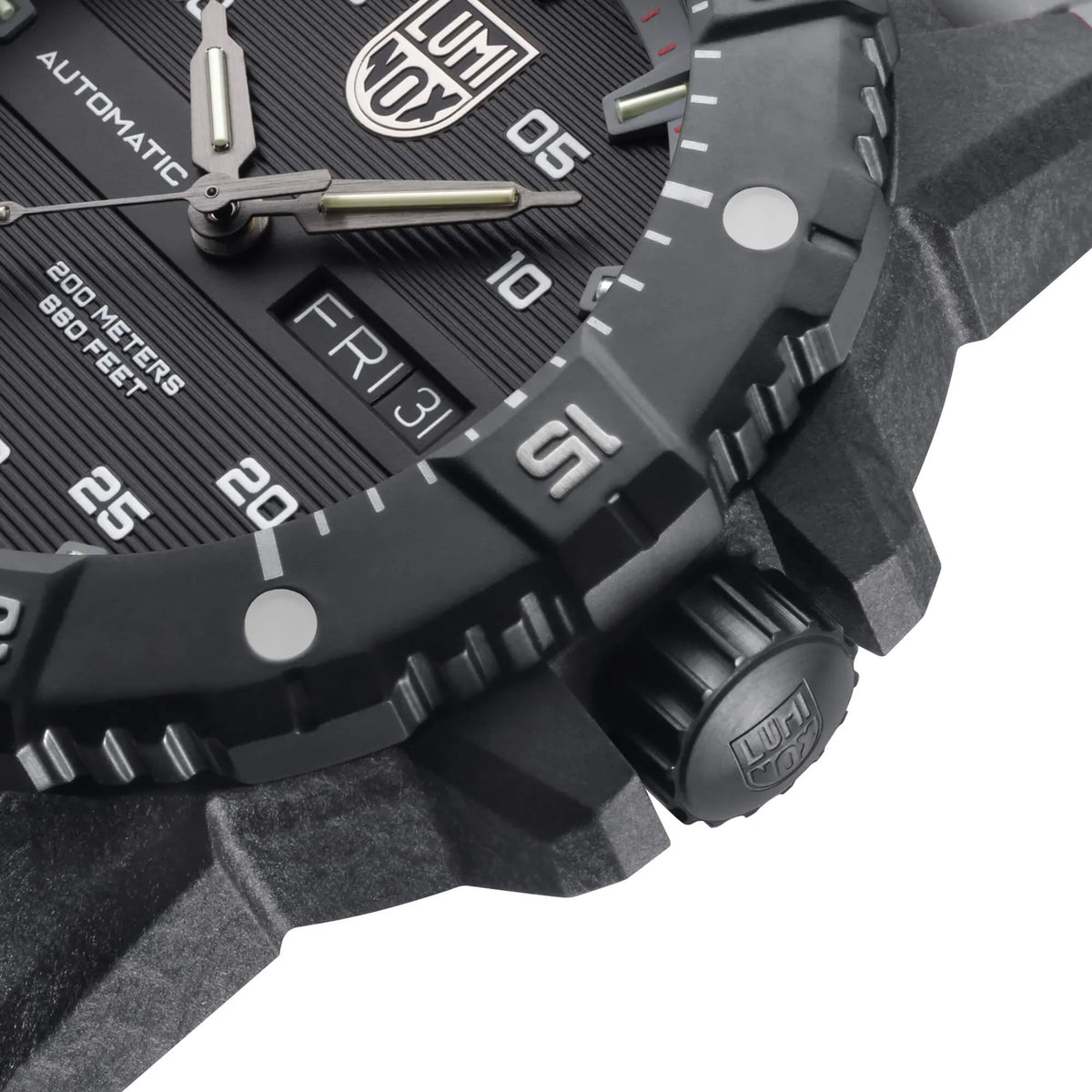 Grey Seal Carbon Watch Men's Rubber Luminox Strap Master XS.3862