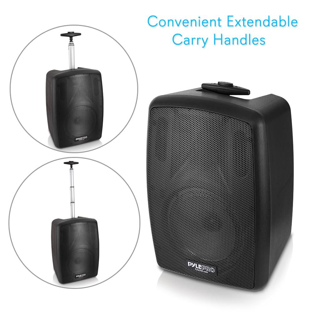 System PA Compatible Wireless - Pyle Battery Rechargeable Bluetooth 360W Powered Speaker Portable