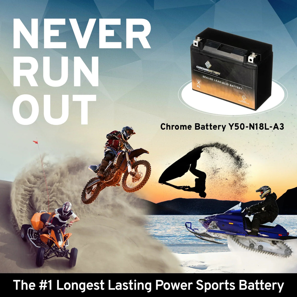 Ah, 1100cc Honda 80-'83 Gl1100 Volts,20 Gold 12 Motorcycle Cca) 260 (50-n18l-a3 Wing Battery for Battery Chrome Y50-n18l-a3