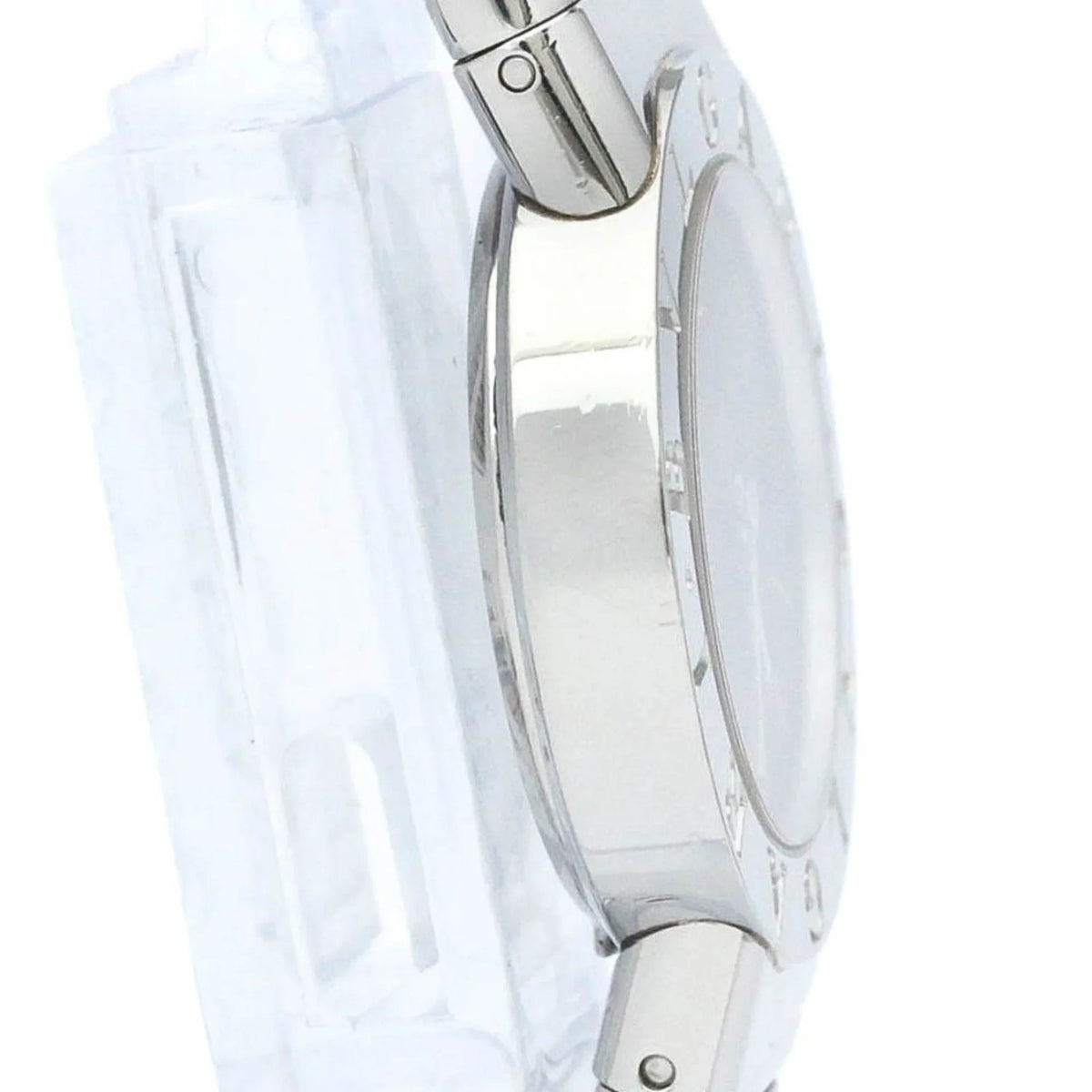 Pre-Owned Steel Stainless Tubogas Ladies Polished Quartz (Good) BVLGARI Watch BF563995 2TS BB26