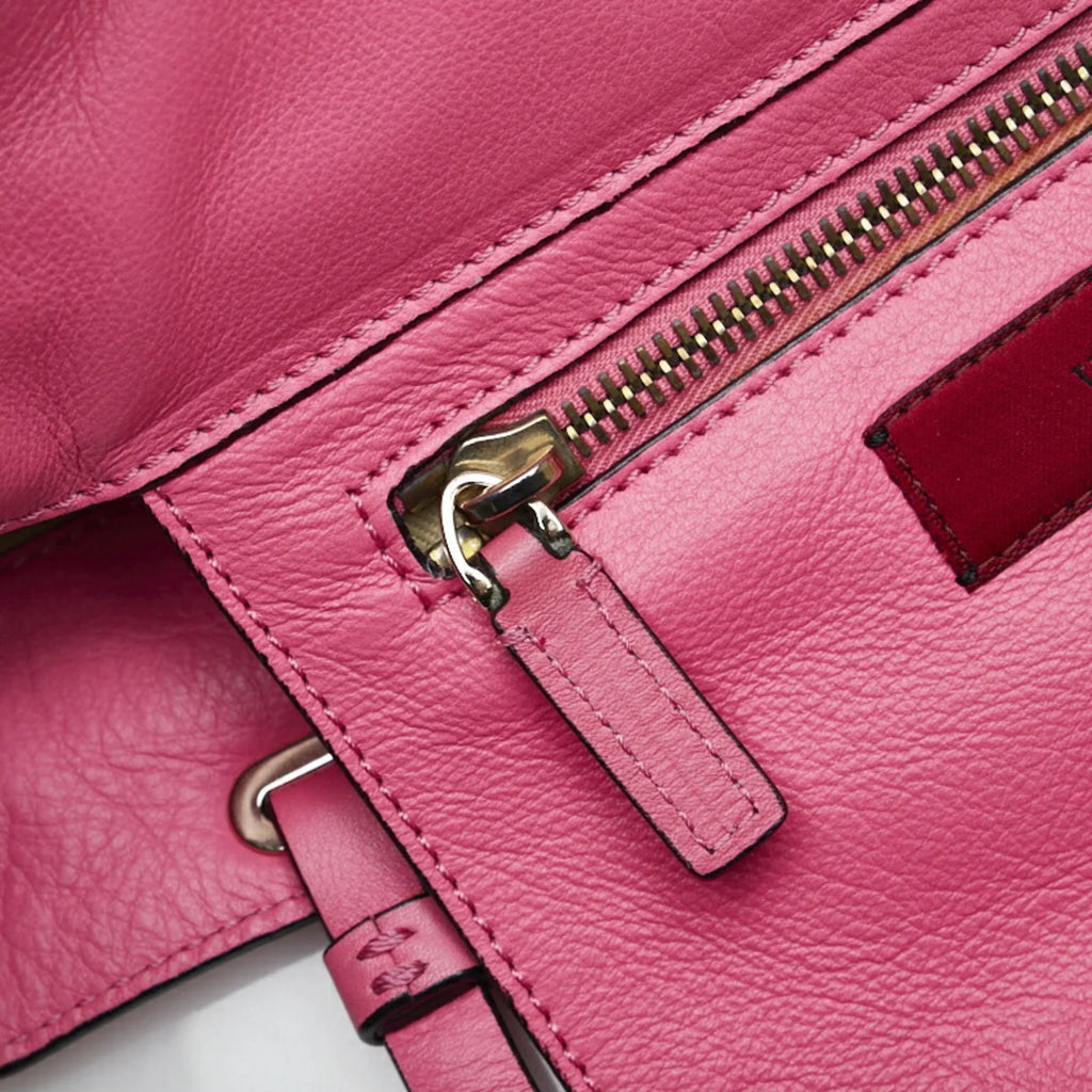 leather handbag (Good) ladies Valentino VALENTINO pink Rockstud bag shoulder Pre-Owned