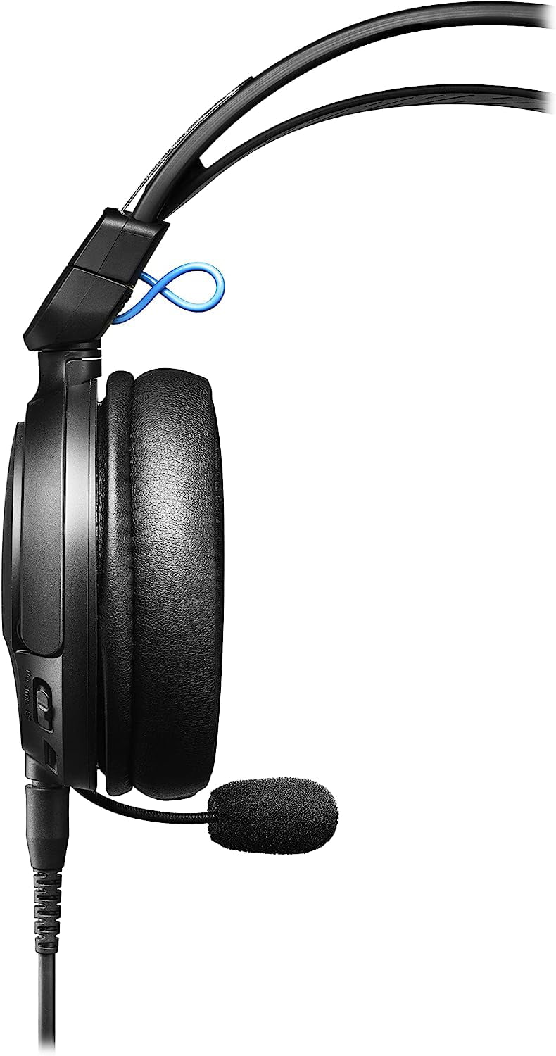 Year by Black/Blue 1 Coverage Gaming with Headset Wired Epic Closed-Back Additional an ATH-GL3BK (2022) - Protect Audio Technica