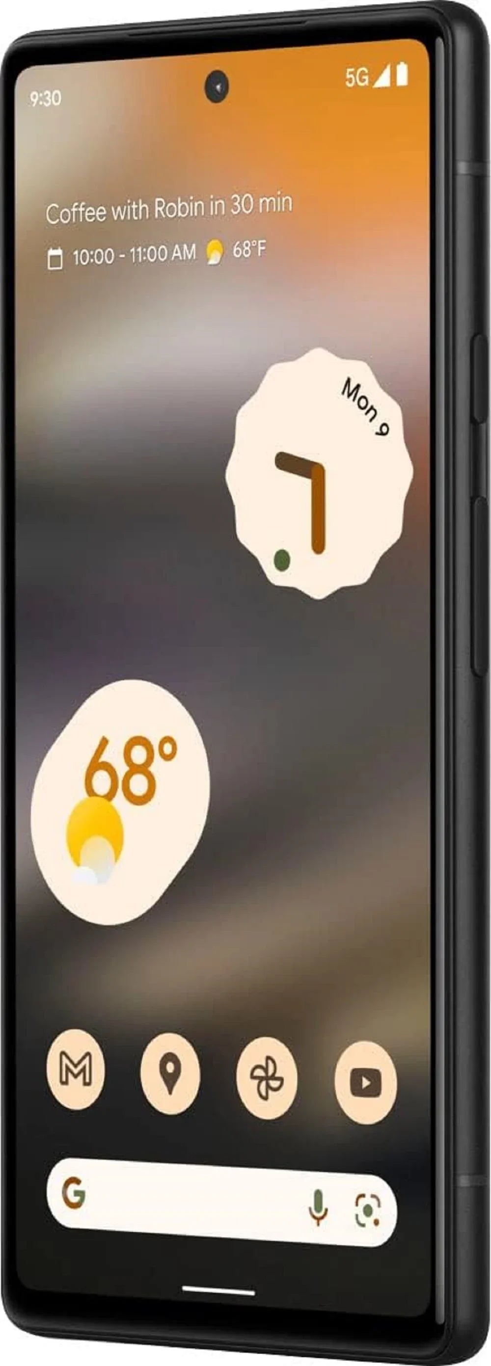 Google (MP) 128GB 5G in Pixel Smartphone Black 12 GA02998USPP Megapixels Refurbished 6.1 6A,