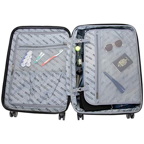 Reaction inch Renegade Spinner 8-Wheel Black, 24” Checked-Size Luggage, Kenneth Expandable Cole Hardside Lightweight