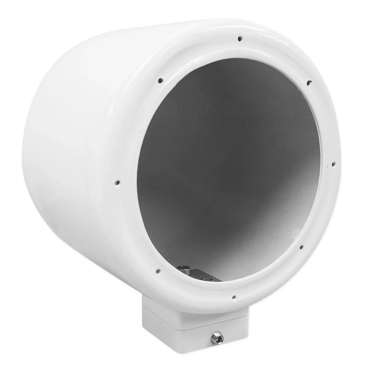 White 2) Pods MAC525W Rockville Swivel Aluminum Speaker Mount 360° Surface 5.25"