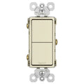 Legrand Radiant RCD11LACC6 Almond, Light Each Switches, 120/277V, Pole 15A, 2-Single