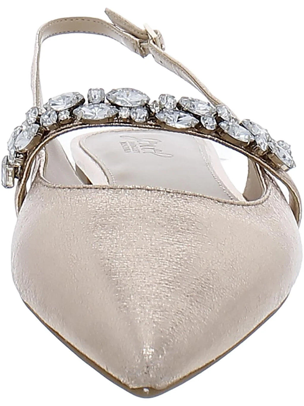 Flats Toe Coated Badgley Bambi Mischka Womens Jewel Ankle Strap Pointed
