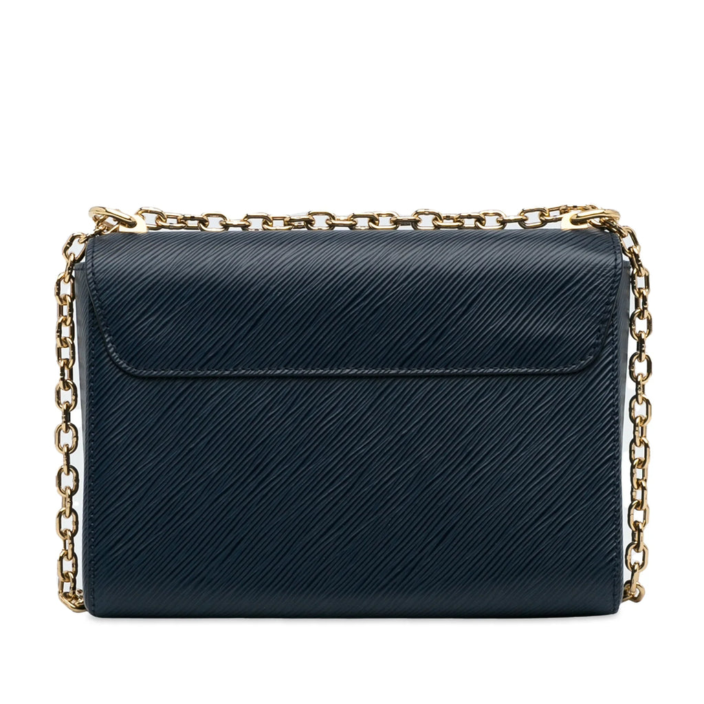 Crossbody (Good) Authenticated Epi Bag Louis Pre-Owned MM Vuitton Leather Twist Blue Unisex