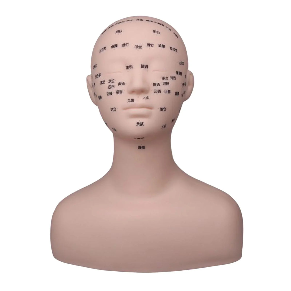 Permanent Shoulder Training Soft Beginners Professional Multifunction Mannequin Black Model Artists Head with Massage Practice Makeup for Reusable