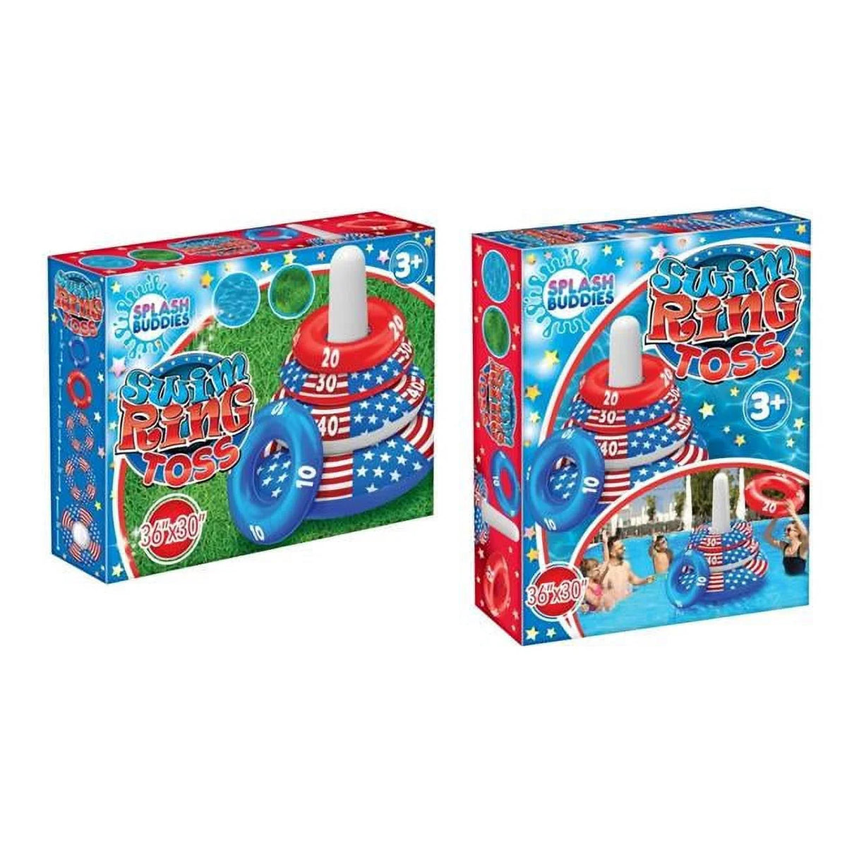 Splash Ring SB42104 Inflatable Buddies Toss Rainbow Toys
