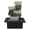 Indoor Water Lighted LED Fountain Tabletop 11" 4-Tier Cascading Northlight Bowl