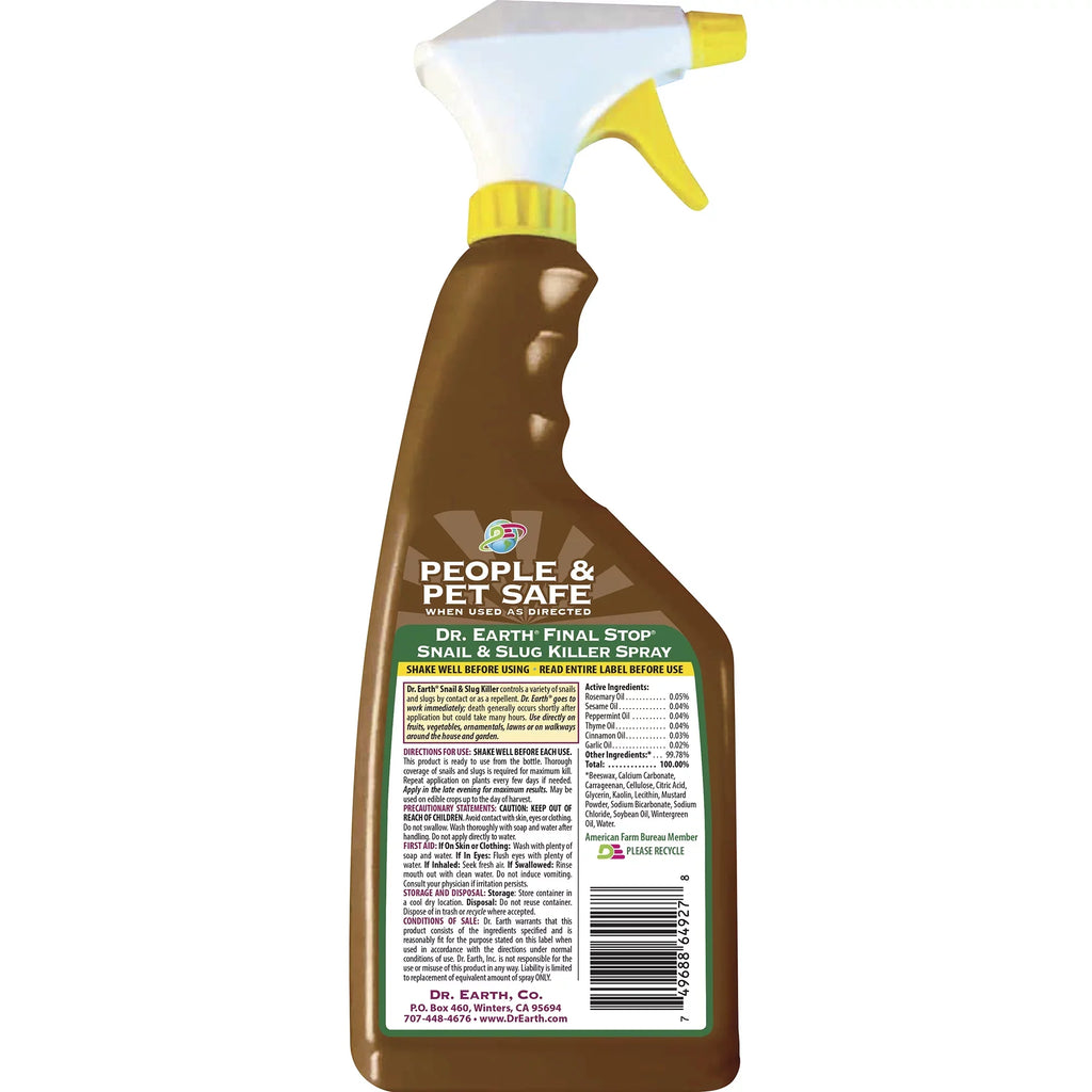 24 Stop RTU & Snail Spray, oz Earth Final Dr. Killer Slug