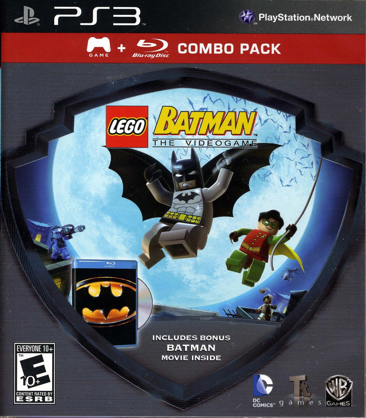 3 - Shield Batman Pack - LEGO Silver Combo Playstation