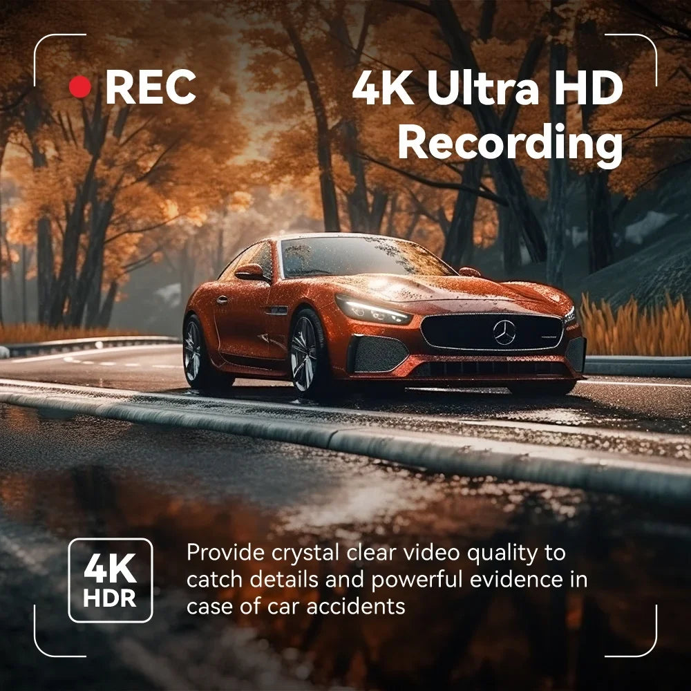 and HD Pelsee Mirror Vision,Parking Cameras, Card View 32GB Camera Full Smart with Assistance Dual Rear Cars Rearview 12" 4K for & & Mirror GPS, Front Cam Dash Trucks, Night Free Backup Pre-Owned