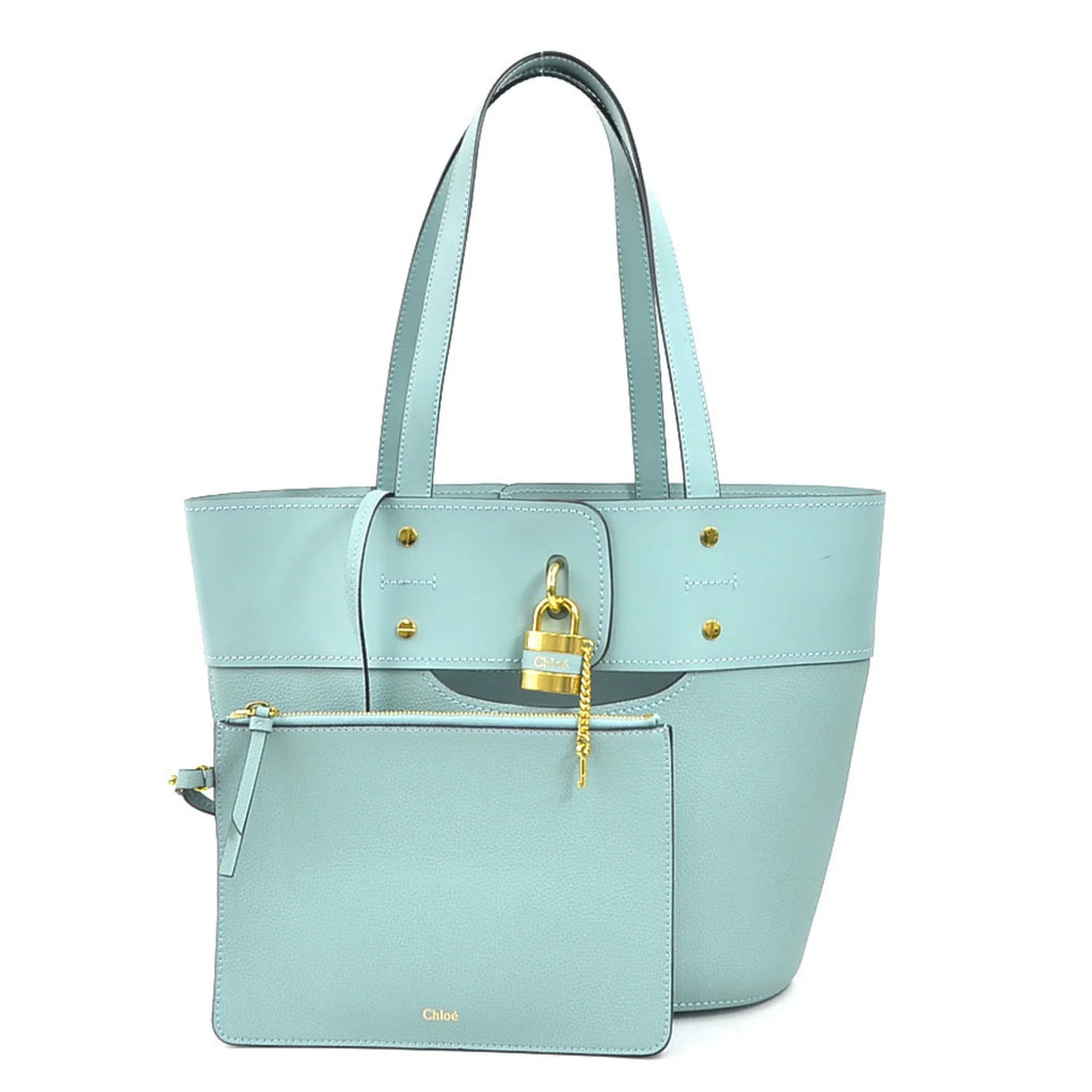 Chloé New) Blue Women's Shoulder (Like Pre-Owned Chloe Leather Bag Light