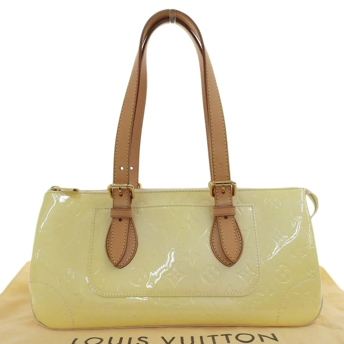 Vuitton LOUIS Rosewood Perle Vernis Avenue Pre-Owned Bag M93508 Louis Shoulder (Good) VUITTON