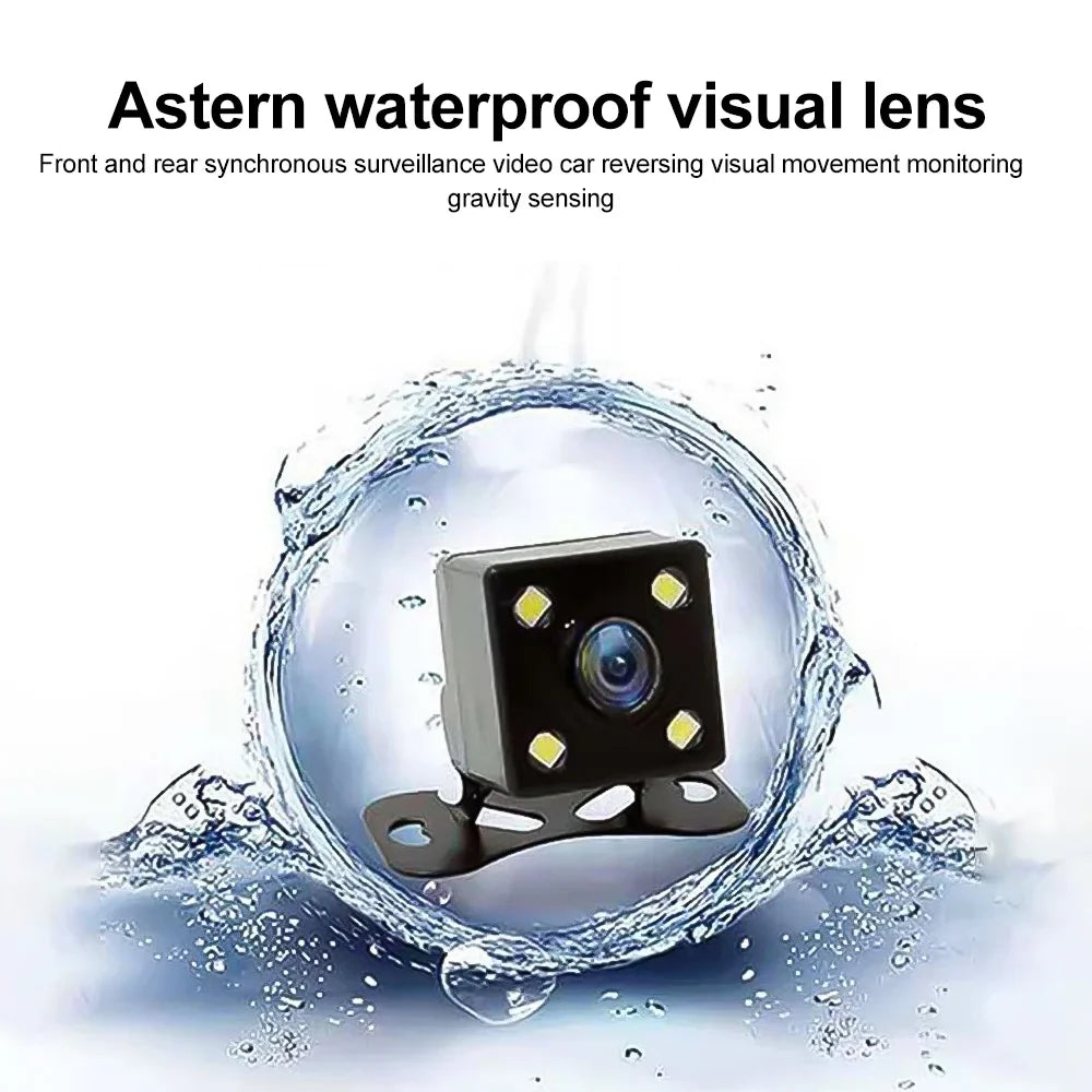Cam Virwir Front Dual Rear Cam Dash Loop Car FHD Car DVR Mode Dash and Recording 1920x1080P Vision Cam Parking Night