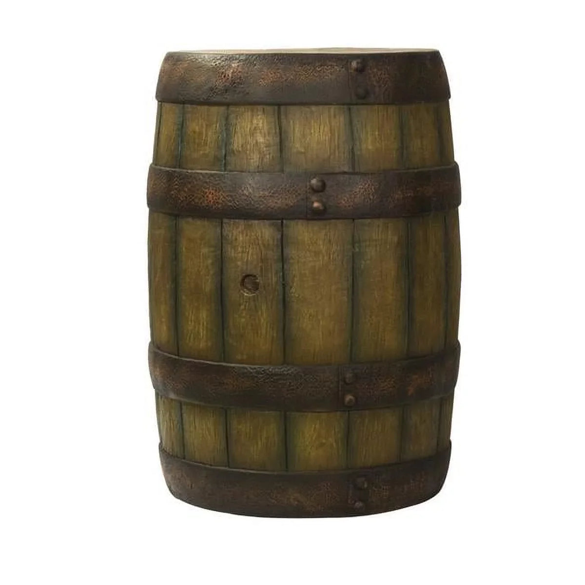 Barrel 24 in. Planter - Natural Whiskey Winterland