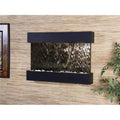 RCS1740 Textured Adagio Fountain Creek Reflection Black Silver Wall Mirror