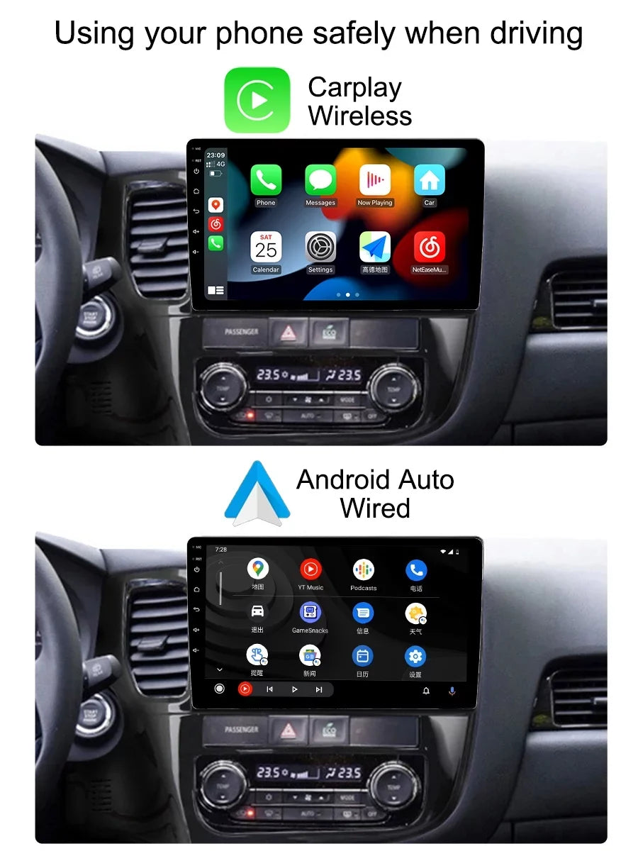 Radio For Carplay Car GG0W Player Android GPS 3 2012 Android Navigation Auto GF0W Mitsubishi 2018 - Multimedia Outlander
