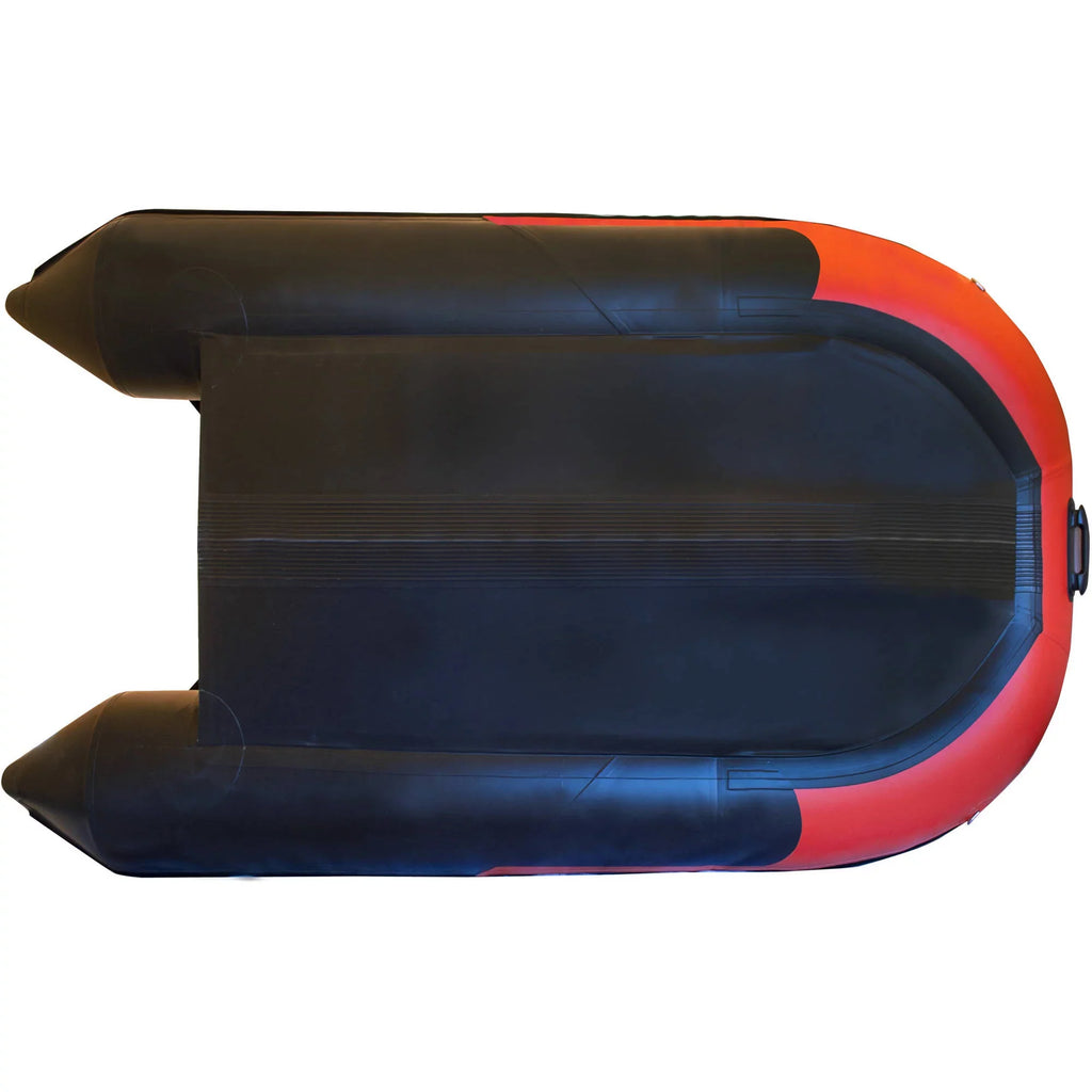 Floor Aluminum Black feet and ALEKO - 3 Red 8.4 Person Inflatable with Boat BT250RBK