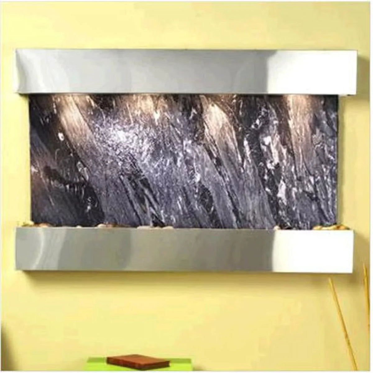 '- Black Springs Marble Spider Sunrise Fountain Wall