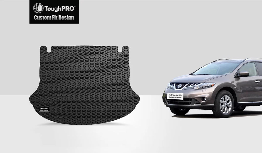 '- Mat Rubber with ToughPRO Murano 2005 (Made Weather NISSAN Compatible - Cargo - All Black in - USA) Duty Heavy