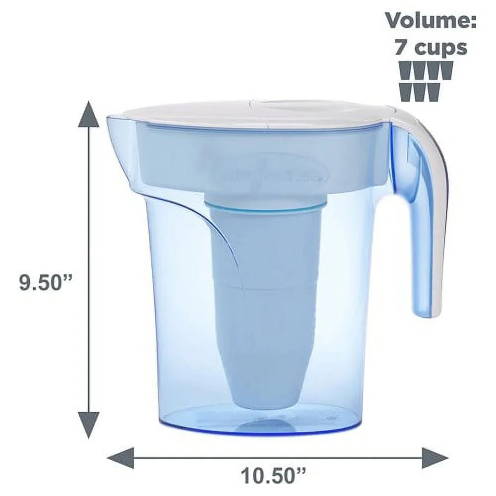 Quality 3 Pitcher ZeroWater Ready-Pour ZP-007RP Cup with 7 Meter, Filter Water &