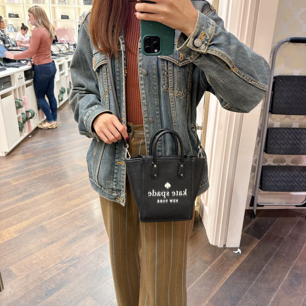 Spade Tote K7295 Black Kate Mini In Ella
