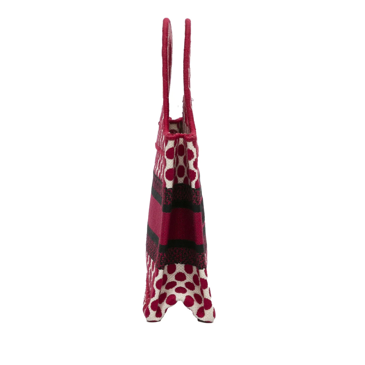 Fabric Tote Dioramour Pre-Owned Bag Red Dior Unisex Canvas Authenticated (Good) Tote Mini Book