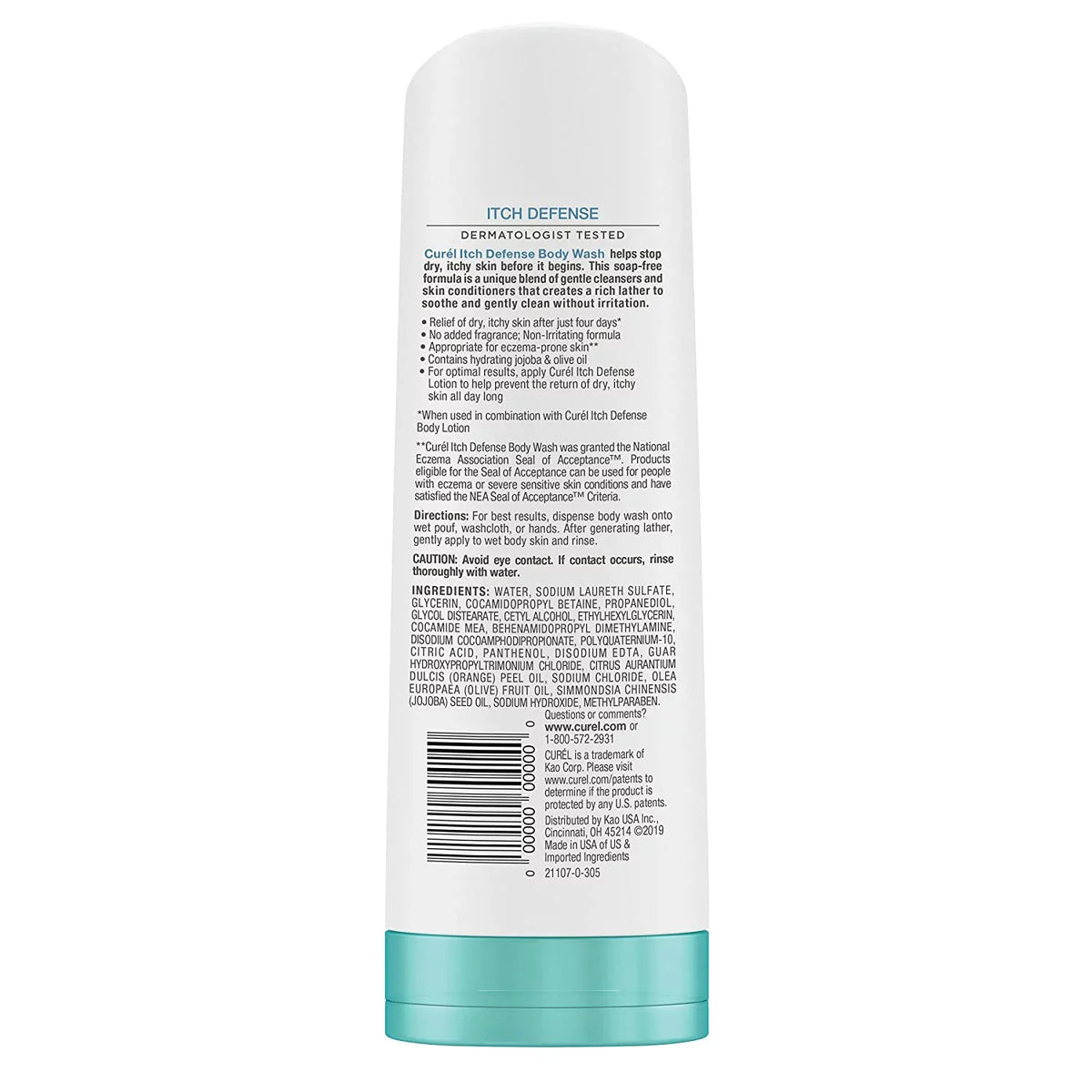 Itch 3 Wash, Curel For Skin, 10 Pack Body Defense Dry oz,