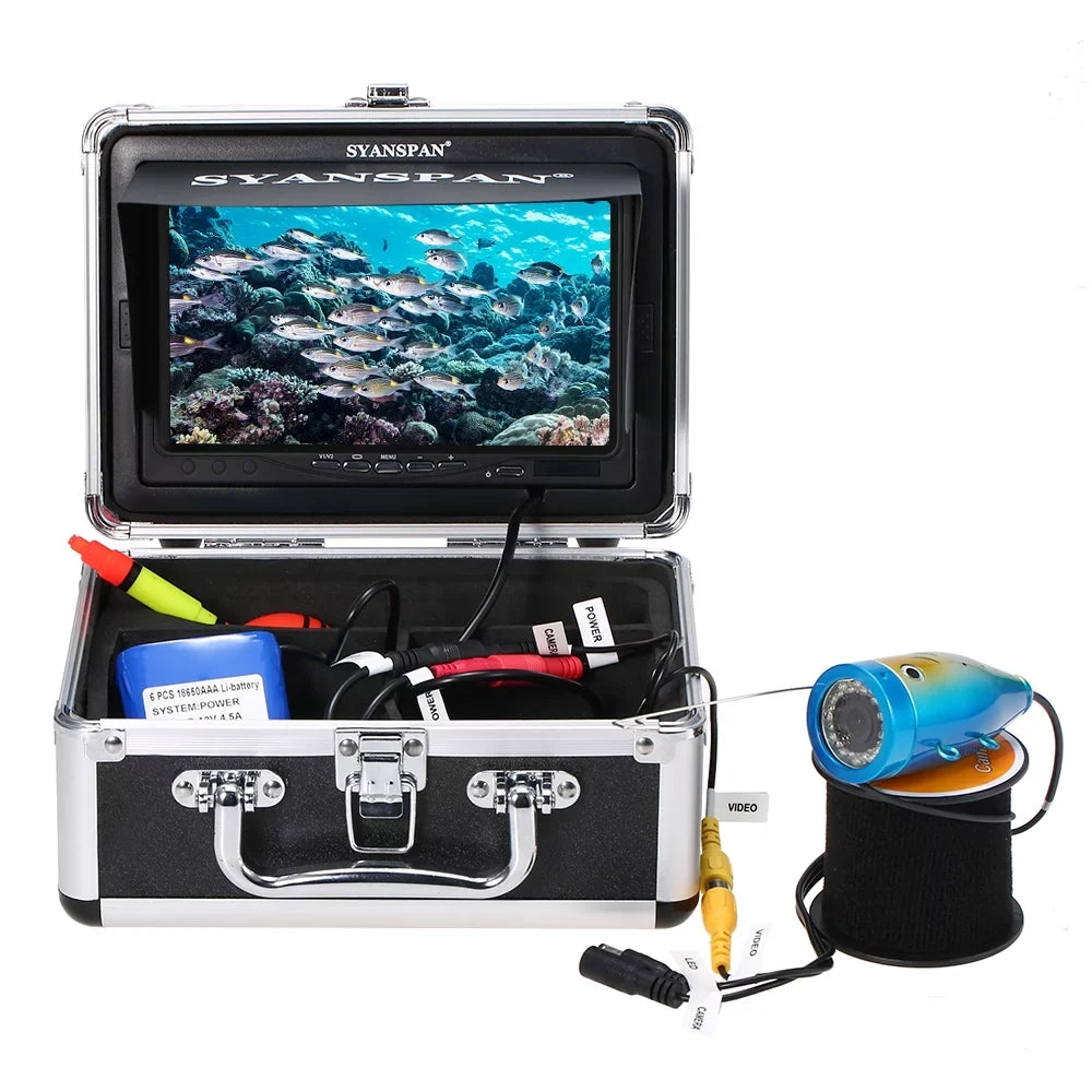 Infrared Lake Camera Ir 7" Portable Camera,Ice 7" Boat Camera Inch1000tvl Inch Leds InchWaterproof Kit SYANSPAN Ir Lake Fish Koeb Fishing Leds Ice 24pcs Ir Infrared 24pcs Fish Kit