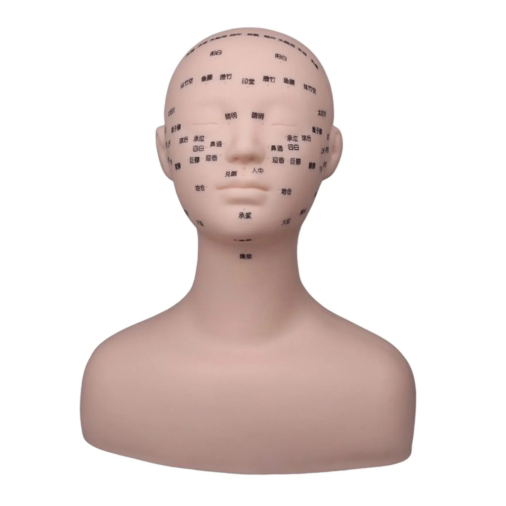 Permanent Shoulder Training Soft Beginners Professional Multifunction Mannequin Black Model Artists Head with Massage Practice Makeup for Reusable