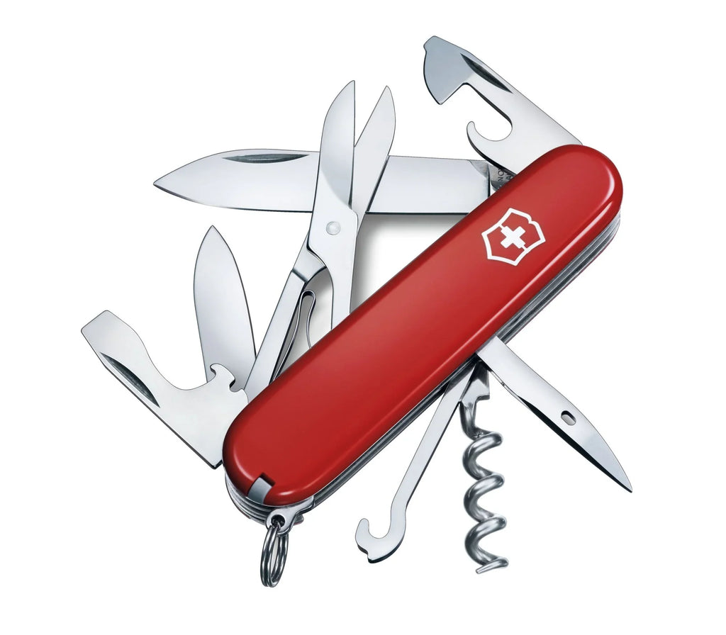 Function Silver Tech Pocket Knife Victorinox Swiss Climber 14 1.3703.3-033-X1 Army