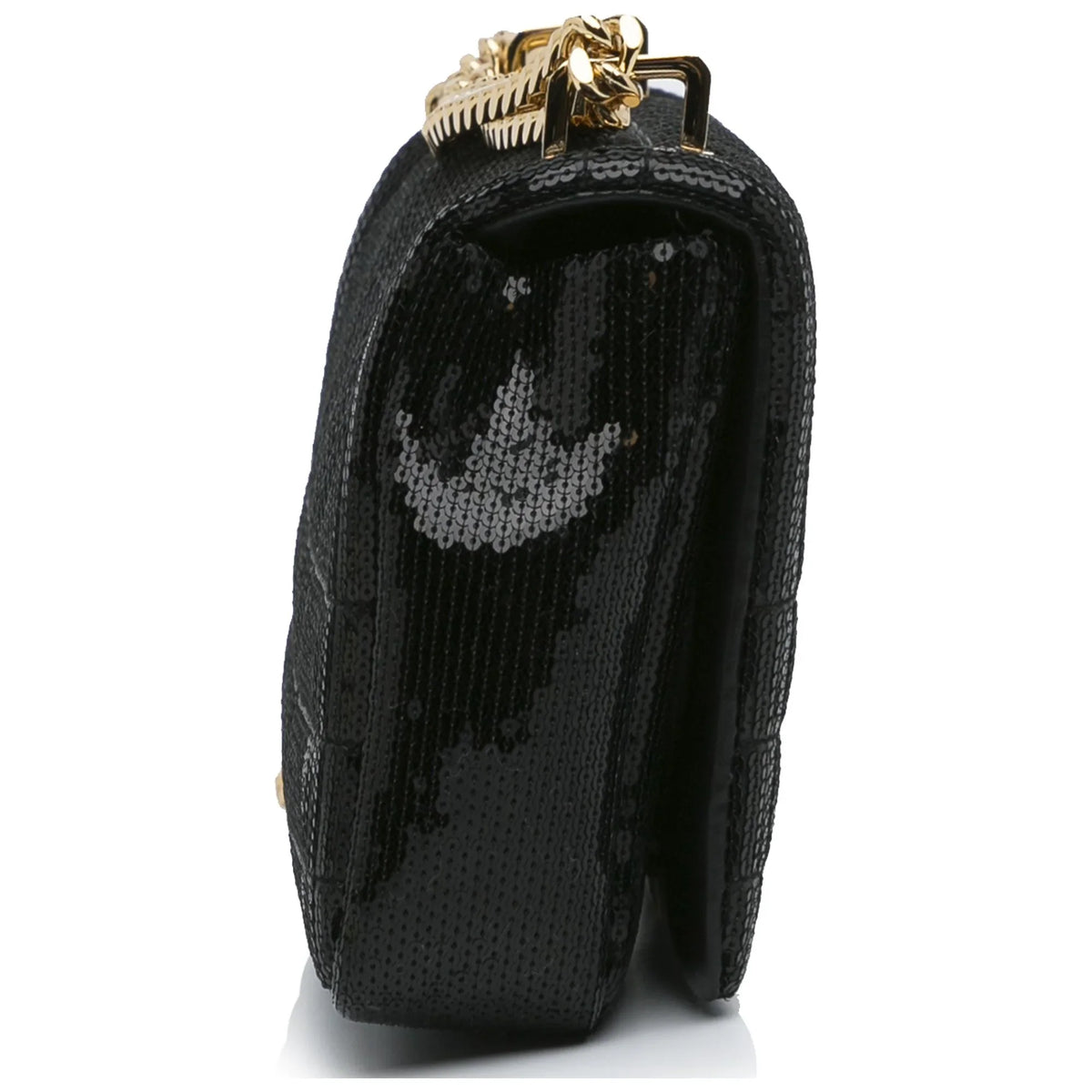 Bag Crossbody Sequin Burberry (Good) Calf Bag Leather Pre-Owned Black Unisex Authenticated Small Lola