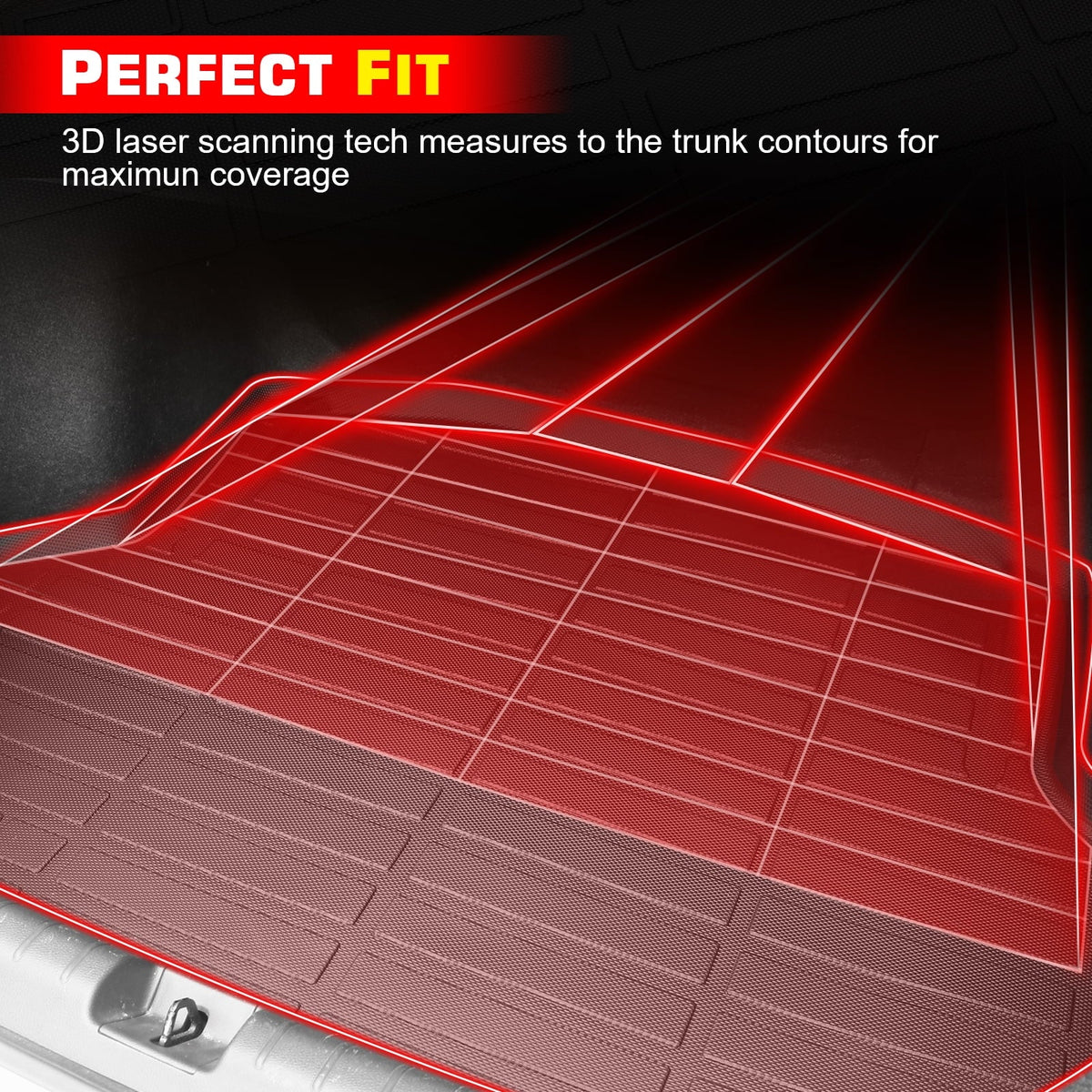 Rear Bed Heavy Cargo Super Guard Motorsports Short Black 2019-2024 With Ranger Ford 5Ft Truck Weather Floor Duty Bed, Cab Crew Trunk Liner TPE Mat 3D Protector Ikon All Compatible Flooring Storage