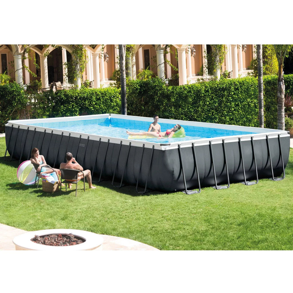 w/ Chairs & Floating Rectangular Ultra Pool 32' Cooler Intex 16' XTR x x 52" 2