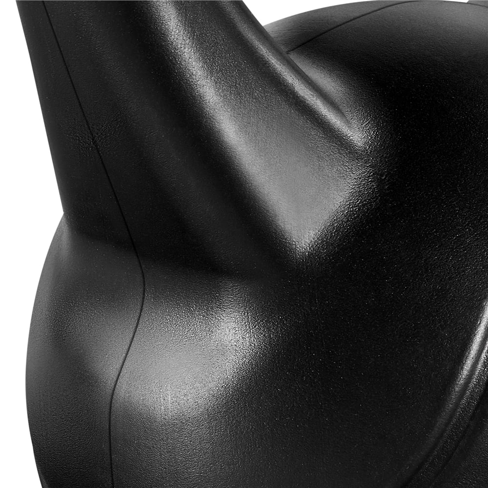 Lifting, Coated Kettlebell Black, Home Weight Gym 35lbs Bodybuilding HDPE Fitness Yaheetech for