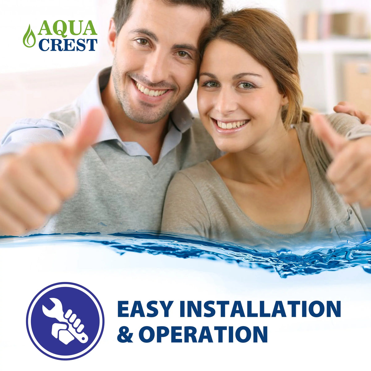 RC-EZ-3 AQUACREST Pack Under-sink Replacement 3 RC-EZ-3, RV-EZ-3 Water for Gallons US-EZ-3, Culligan 500 Filter,